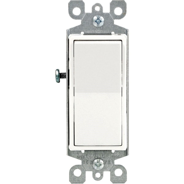 Residential 15A White Grounded 4-Way Switch